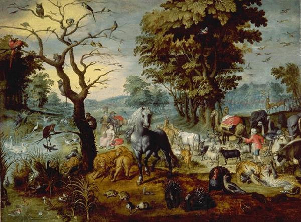 Jan Van Kessel the Younger Lentree de l arche France oil painting art